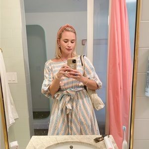 Jcrew striped cotton dress